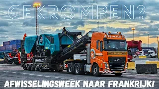 OVERSIZE TRANSPORT!#9 Weekje afwisseling, met een semi dieplader naar Frankrijk en Duitsland!