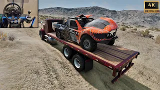 Rescue A Baja Car - BeamNG Drive Offroading - Thrustmaster T300 Gameplay