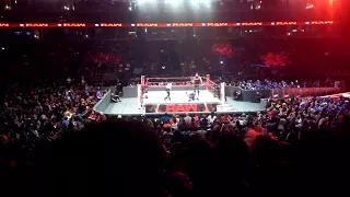 WWE RAW Anaheim 9/11/17 Braun Strowmen vs John Cena