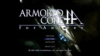 Menu Theme with White Glint (Armored Core: For Answer)