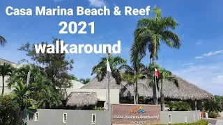 Hotel Casa Marina Beach & Reef 2021 walk around Sosua Dominican Republic [PL]