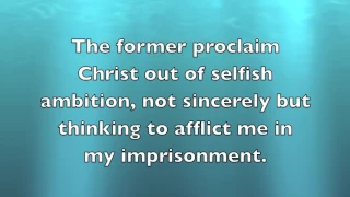 Philippians 1:15-18 (ESV) - Christ is Proclaimed
