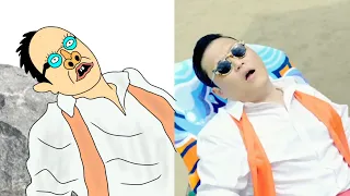 Gangnam style drawing meme | PSY | drawing art meme