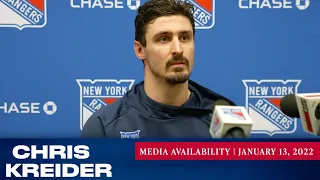 New York Rangers: Chris Kreider Postgame Media Availability | Jan. 13, 2022