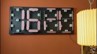 Mechanical 7 Segment Clock