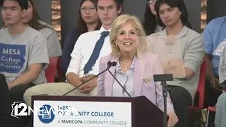 First lady praises Mesa mayor for college promise initiative