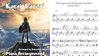 Legend of Zelda: Breath of the Wild - Korok Forest Piano Arrangement (with Music Sheets)