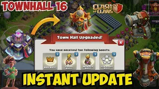 Townhall 16 instant update Clash of clans! New update #Townhall16  #Coc #tamil #roadto50k