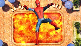 GTA 5 Epic Ragdolls | SPIDERMAN Jumps/Fails ep.11 (Euphoria Physics)