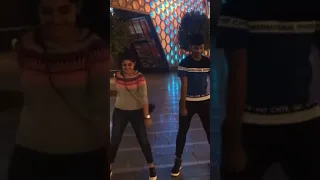 nivethathomas funny dance video with nikki😘