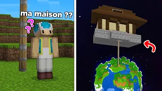 J'ai Secrètement mis sa Maison dans le Ciel pour Gagner sur Minecraft !!