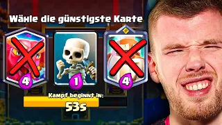 😱💰NUR GÜNSTIGE KARTEN WÄHLEN im 3x Auswahl Turnier... (maximaler Frust) | Clash Royale Deutsch