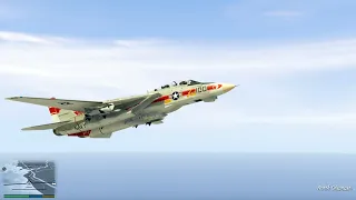 F 14A Tomcat Mod Test Flight And Carrier Suitability Trial GTA 5