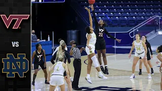 Virginia Tech vs. Notre Dame Women's Basketball Highlight (2020-21)