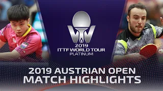 Lin Yun-Ju vs Simon Gauzy | 2019 ITTF Austrian Open Highlights (R16)