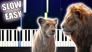 Can You Feel the Love Tonight (From "The Lion King") - SLOW EASY Piano Tutorial by PlutaX