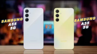 Samsung A55 Vs Samsung A35 | Full Comparison ⚡ Which one is Best?