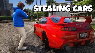 Stealing Expensive Cars in GTA 5 RP..