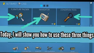 How to use condition tool, furniture packer and navigator: Ocean is Home 2