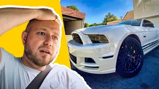 PRESENTATION DE MA MUSTANG 🔥 J'AI FAILLI LA PLANTER ! 😱 (JE PARLE DE MA PROCHAINE VOITURE)