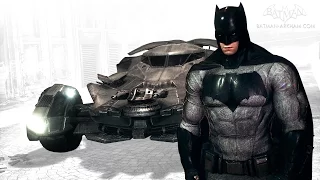 Batman: Arkham Knight - Batman v Superman Batmobile & Skin Pack (Free Roam Gameplay)