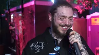 Post Malone On Staying Positive, Face Tattoos And More Backstage At Wireless | Capital XTRA