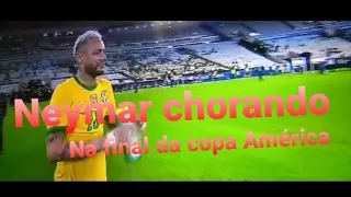 Neymar chora na Final Brasil e Argentina