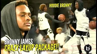 HOODIE BRONNY ACTIVATED!! Bronny James & Mikey Williams DUNKING & JELLY at #JordanFOF