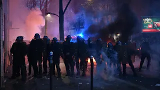 Violence erupts in new Paris protest against security law