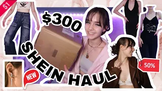 $300+ SHEIN TRY-ON HAUL 2023 (basics, accessories, trending) **PART 1**