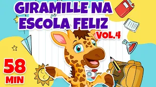 Giramille na Escola Feliz Vol. 4 - Giramille 58 min | Desenho Animado Musical