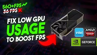 🔧 How To Fix LOW GPU USAGE While Gaming On PC | Low FPS Fix! ✅