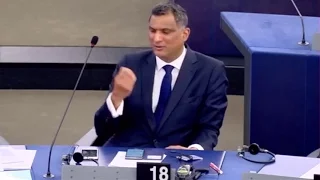 Top Tory MEP makes rude gesture in the European Parliament