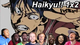 Haikyu!! 1x2 Reactions | Great Anime Reactors!!! | 【ハイキュー!!】【海外の反応】