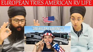 INDIAN Couple in UK React on European Tries American RV Life for the First Time