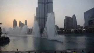 Поющие фонтаны в Дубаи - Видео 2