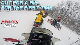 Snowmovlogs? | First Time Riding A Snowmobile! | Michigan UP