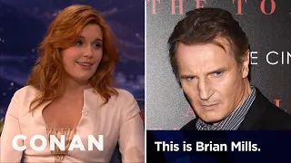 Maggie Grace: Liam Neeson Prank-Called My Ex-Boyfriend | CONAN on TBS