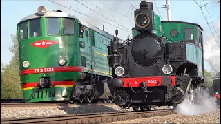 Russian steam trains parade on EXPO 1520