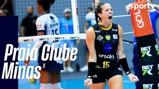 PRAIA CLUBE 3 X 2 MINAS | MELHORES MOMENTOS | FINAL COPA BRASIL FEMININA DE VÔLEI | sportv