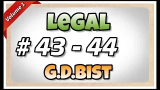 # 43 - 44 | 90 wpm | Legal | G.D.Bist | Volume 1