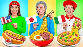 Me vs Grandma Cooking Challenge | Food from Different Countries by Multi DO Challenge