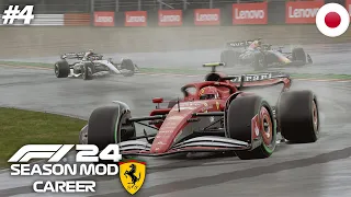 F1 24 Mod Career Mode Part 4: THE MOST EXCITING JAPANESE GP YOU WILL SEE! | Ferrari Career Mode