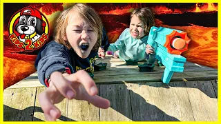 FLOOR IS LAVA 🌋 LONGEST Indoor & Outdoor Obstacle Courses for KIDS - COMPILATION