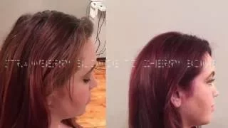 Strawberry Blonde Two Cherry Bomb Color Transformation