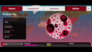 plague inc - science denial (mega brutal) 3 biohazards virus