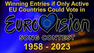 TeamEU - Winning Entries if Only Active EU Countries Could Vote in Eurovision (1958-2023)