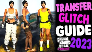 TRANSFER GLITCH GUIDE 2023 GTA 5 ONLINE FEMALE & MALE⚥ | Make multiple modded outfits | OLD/NEXT GEN