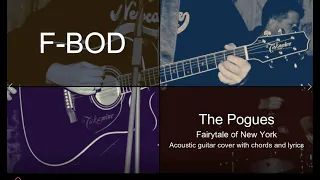 The Pogues - Fairytale of New York - Acoustic guitar cover with chords and lyrics