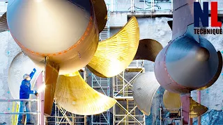 Amazing Giant Ship Propellers Manufacturing Process With Modern Machines And Skillful Workers